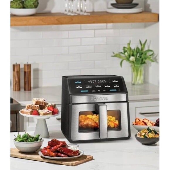 Gourmia 8-Qt Digital Air Fryer XL w Window & Light NEW GAF856 (B1) - Picture 7 of 8